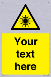 Custom Laser Hazard Sign